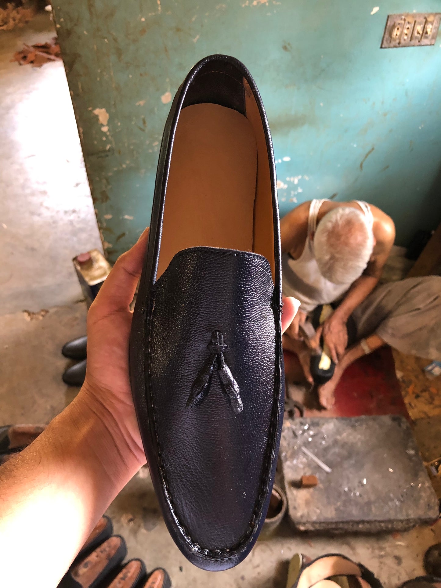 Navy Blue Tassel Loafer