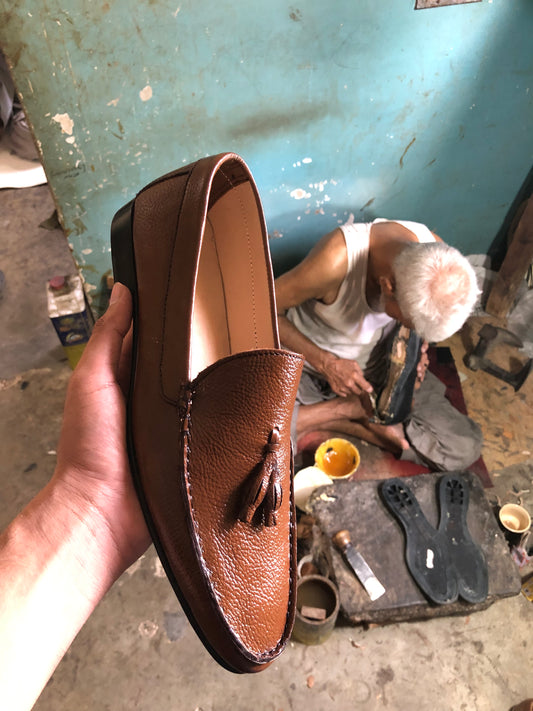 Brown Tassel Loafer