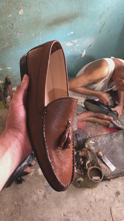 Brown Tassel Loafer