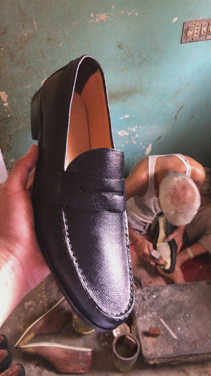 Navy Blue Penny Loafer